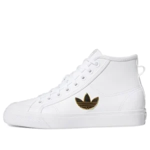 (WMNS) adidas Nizza Trefoil Hi 'Cloud White Gold Metallic' H01134