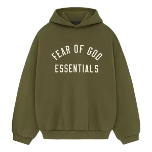 Fear of God Essentials Fleece Hoodie 'Military' 192BT246255F