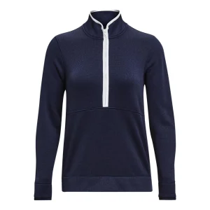 (WMNS) Under Armour Storm Sweater Fleece Half Zip Sweater Fleece 'Navy Blue' 1382923-410