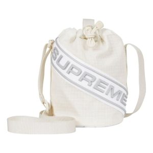 Supreme FW23 Small Cinch Pouch 'White' SUP-FW23-0821