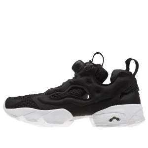 (WMNS) Reebok Instapump Fury Woven Running Shoes Black/White CM9791