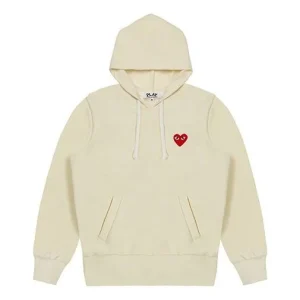 (WMNS) COMME des GARCONS PLAY Hoodie 'Ivory' AZ-T173-051-3