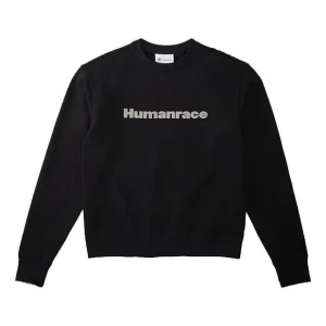 adidas x Pharrell Humanrace Logo Sweatshirt 'Black' HI5538