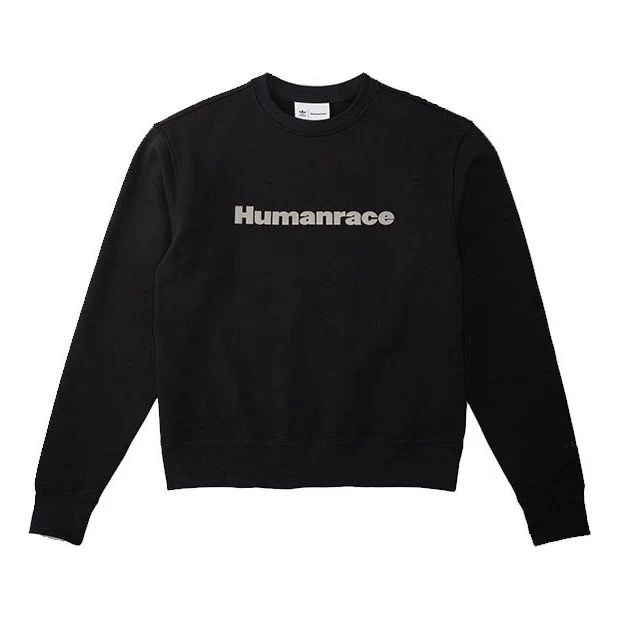 adidas x Pharrell Humanrace Logo Sweatshirt 'Black' HI5538