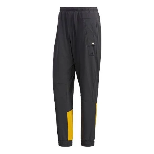 Men's adidas Cb Woven Pants Contrasting Colors Bundle Feet Sports Pants/Trousers/Joggers Gray GP6400