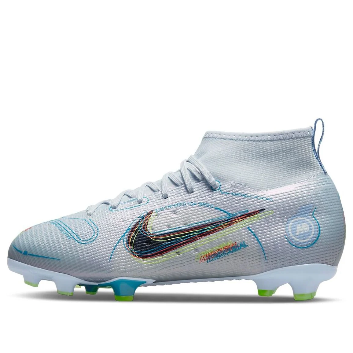 (GS) Nike Mercurial Superfly 8 Pro FG 'Football Grey Light Marine' DJ2843-054