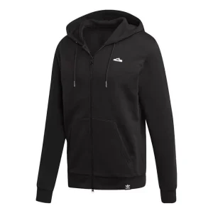 adidas originals Mini Emb Fzhood Casual Loose Black FK9980