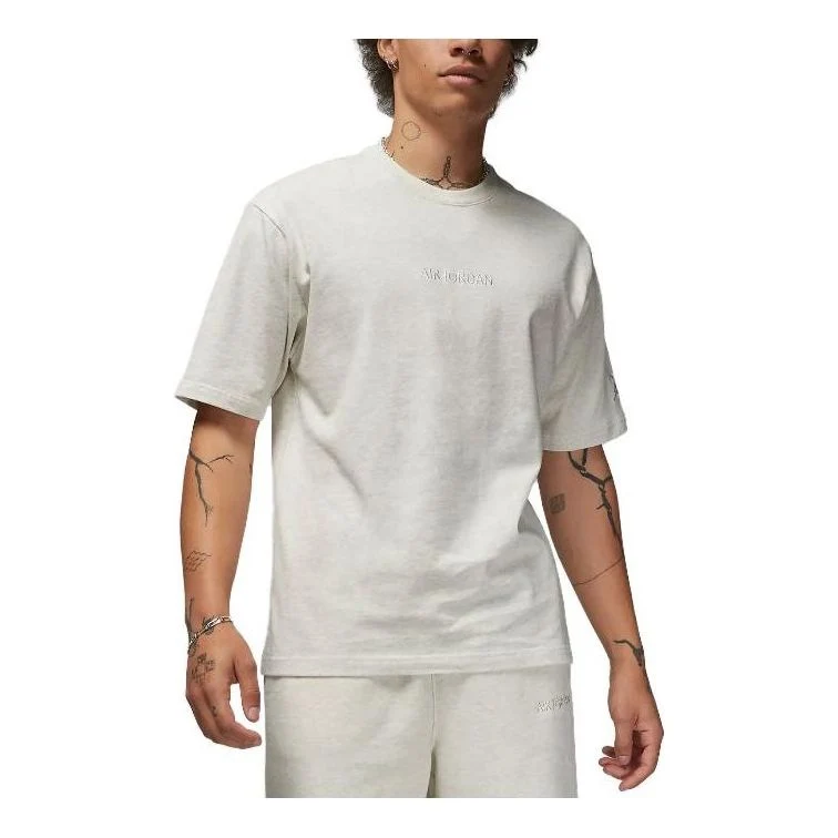 Air Jordan Wordmark T-Shirt 'Oatmeal Heather' FJ1969-141