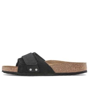 (WMNS) Birkenstock Oita Suede Leather Narrow Fit Sandals 'Black' 1024200
