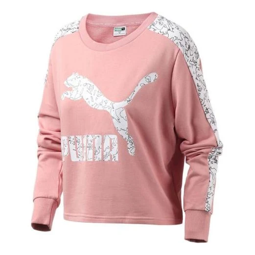 (WMNS) PUMA Classics Logo Crew AOP 595906-14