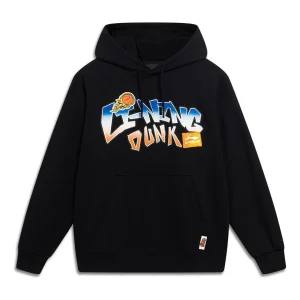 Li-Ning Hoops Cartoon Graphic Hoodie 'Black' AWDT551-4