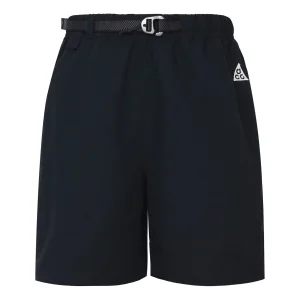 Men's Nike x ACG Alphabet Solid Color Breathable Casual Sports Shorts Black CZ6704-014