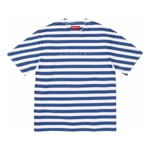 Supreme Overprint Stripe S/S Top 'Blue White' SUP-SS24-240