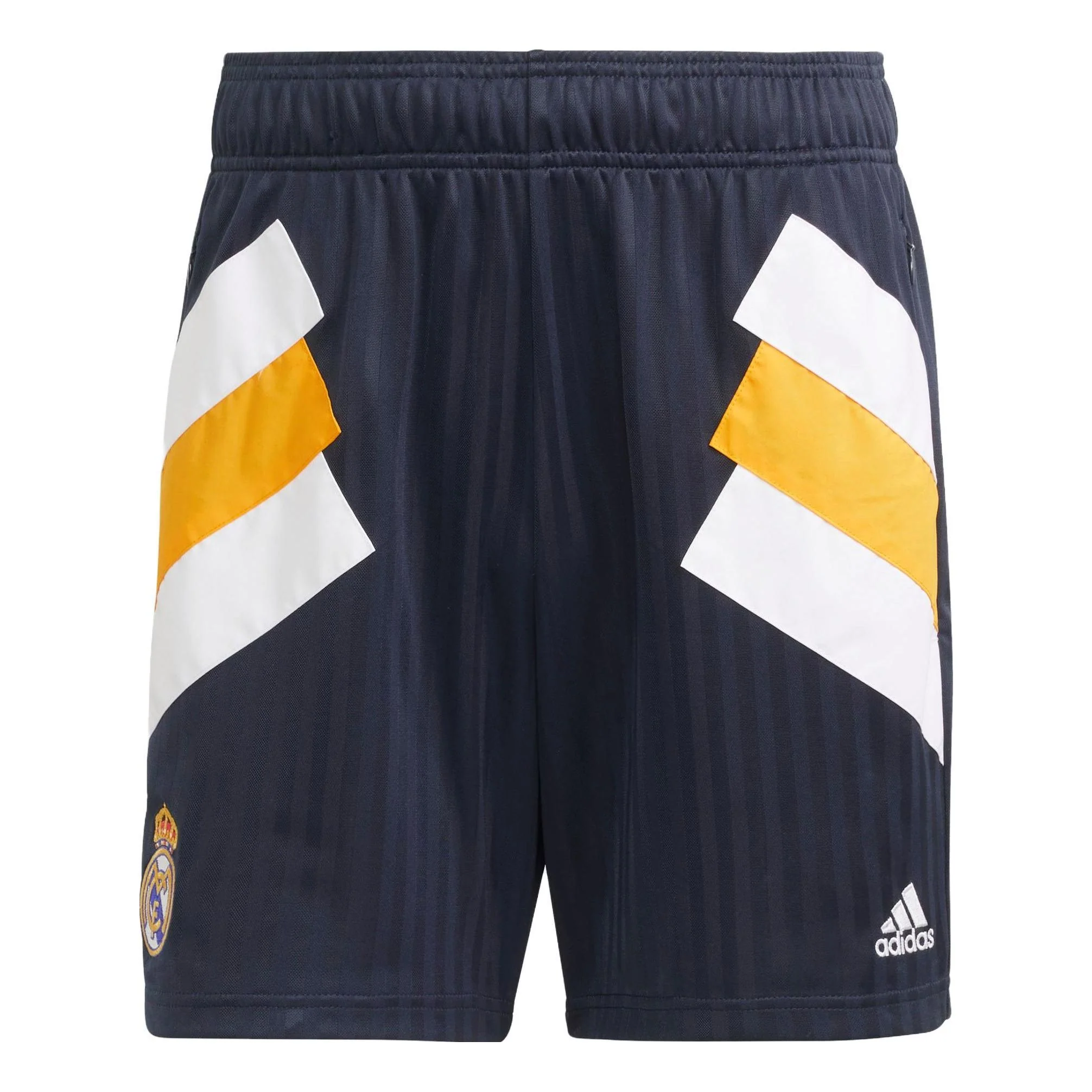 adidas Real Madrid Icon Shorts Asia Sizing 'Dark Navy' HT6457