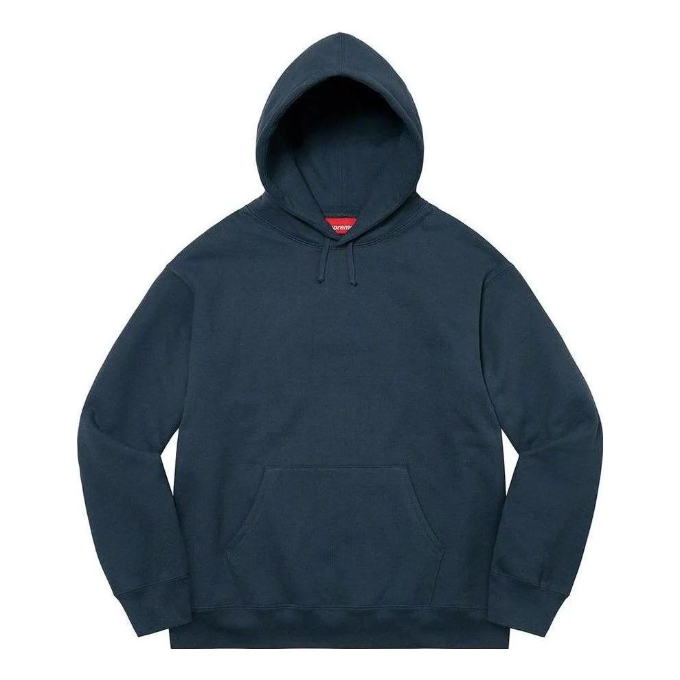 Supreme Satin Appliqu Hooded Sweatshirt 'Navy White' SUP-FW22-438