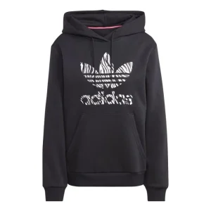 (WMNS) adidas Zebra Animal Print Infill Hoodie 'Black' II0905
