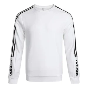 adidas neo M Basc Ss Logo Printing Round Neck Pullover White H45561