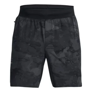 Under Armour Project Rock Unstoppable Camo Shorts 'Black Grey' 1382171-001