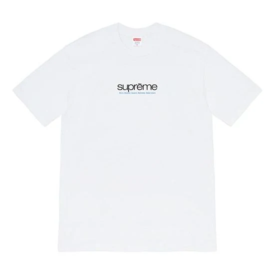 Supreme Week 1 Five Boroughs Tee LogoT SUP-SS21-406-WHI