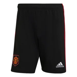 adidas MUFC Manchester United Soccer/Football Sports Stripe Shorts Black H13882