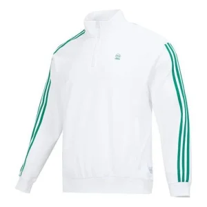 adidas Half-Zip Top 'White Green' IK5432