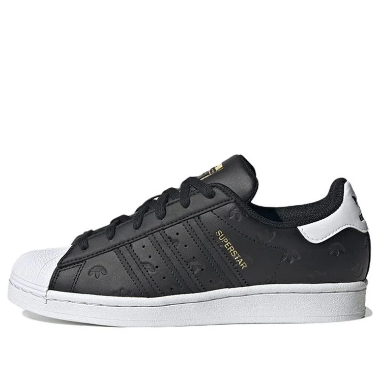 (WMNS) adidas Superstar 'Allover Debossed Trefoils - Black White' HQ1937