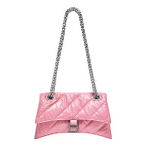 (WMNS) Balenciaga Crush Small Chain Bag Quilted 'Pink' 716351210J05812