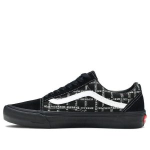 Vans Supreme x Old Skool Pro 'Logo Pattern - Black' VN0A45JC2YW