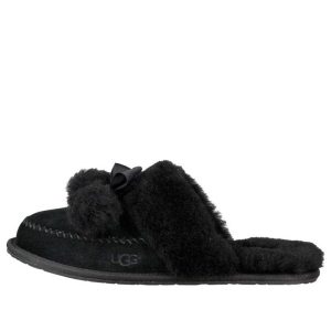 (WMNS) UGG Hafnir Slippers 'Black' 1017544-BLK