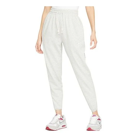 (WMNS) Nike Swoosh Fly Standard Issue Embroidery Logo Sports Trousers Grey DA6466-050