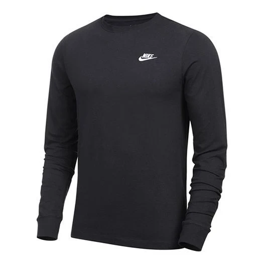 Nike Men's Sportswear Club Casual Sport Round Neck Long Sleeve Men's Black AR5193-010