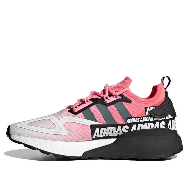 (WMNS) adidas ZX 2K Boost 'Wordmark Heel Stripe - Semi Solar Red' FX7049