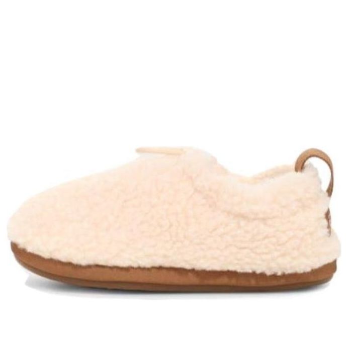 (TD) UGG Plushy Slippers 'Cream Brown' 1143792K-NCHS