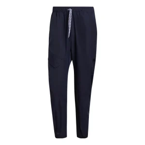 Men's adidas O-shape Cargo Solid Color Lacing Casual Sports Pants/Trousers/Joggers Legendary Ink Blue HB6565