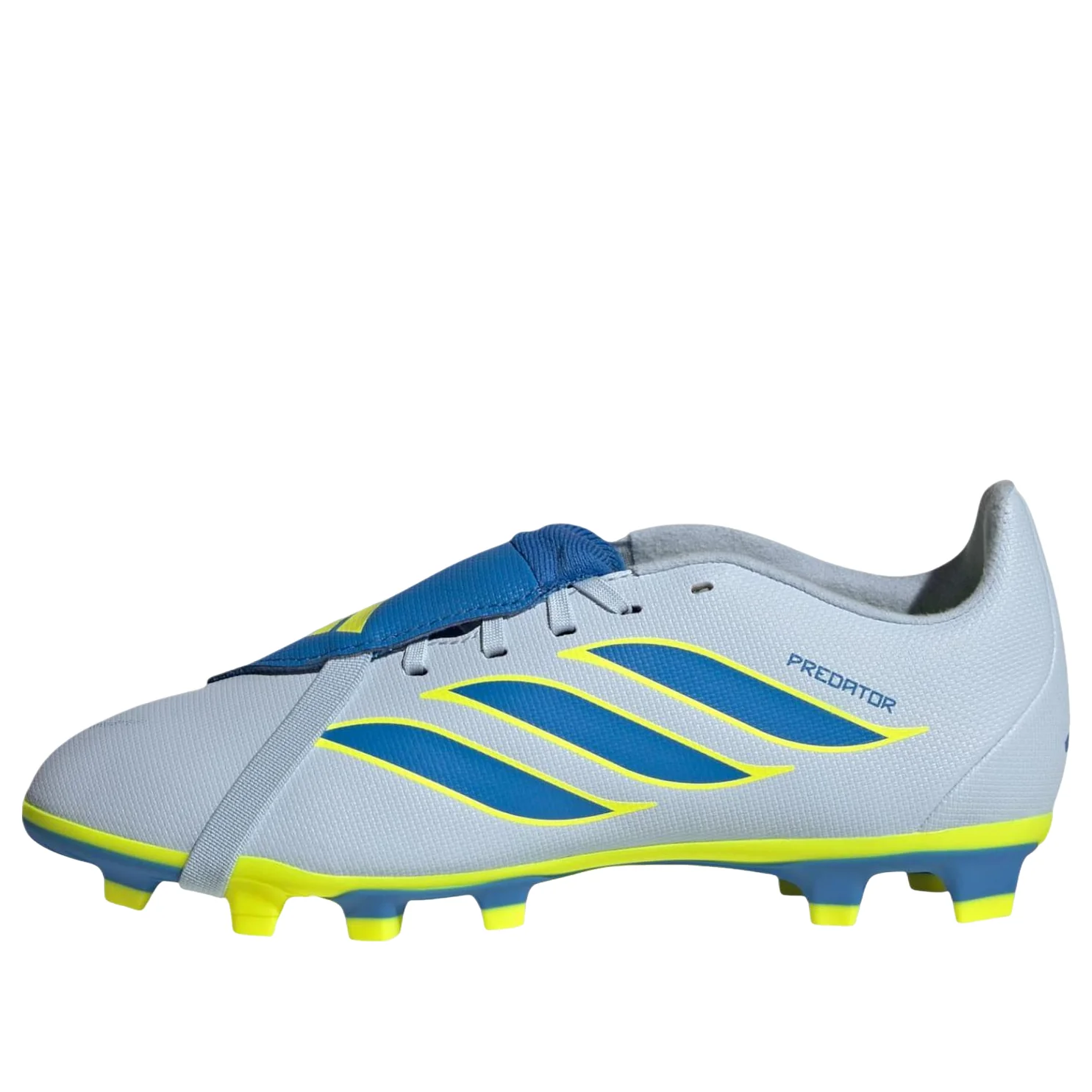 (PS) adidas PREDATOR CLUB Fold-Over Tongue FG/MG 'Crystal Sky Ray Blue Team Solar Yellow 2' KI8897