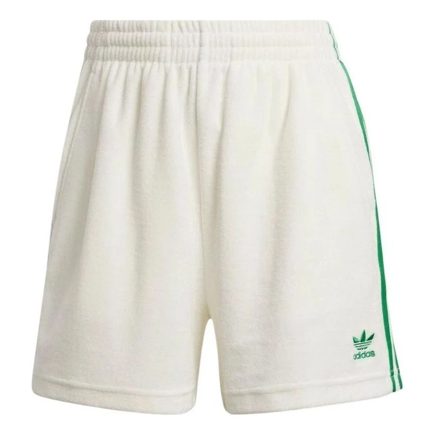 (WMNS) adidas Originals Resort Shorts Asia Sizing 'White Green' JH0617