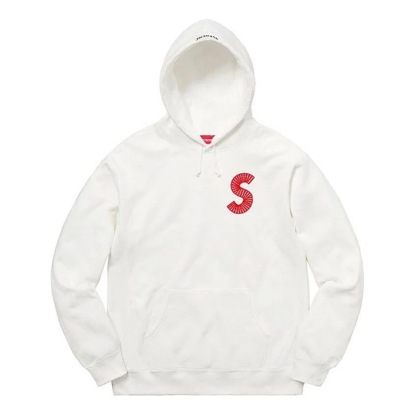Supreme S Logo Hoodied 'Whte Red' SUP-FW20-068