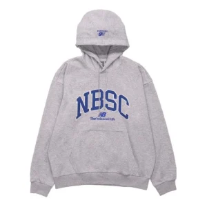 New Balance Logo Print Hoodie Asia Sizing 'Grey Blue' 5CC44353-MGR