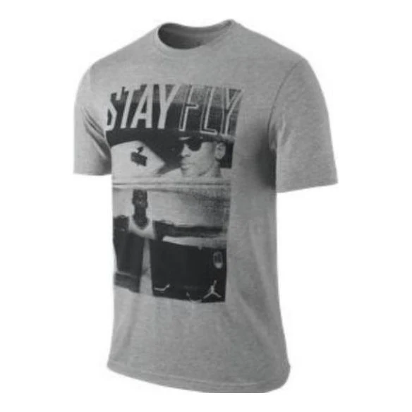Air Jordan Stay Fly T-shirt 'Heather Grey' 509419-063