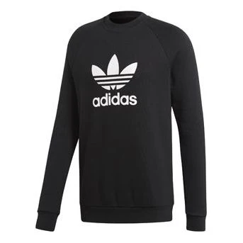 adidas originals Trefoil Warm-Up Crew Sweatshirt 'Black' CW1235