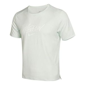 Nike Rise 365 Wild Run Athleisure Casual Sports Short Sleeve Green DA1169-394