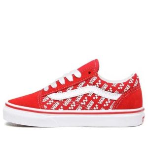 (PS) Vans Logo Repeat Old Skool 'Red White' VN0A4BUUW35