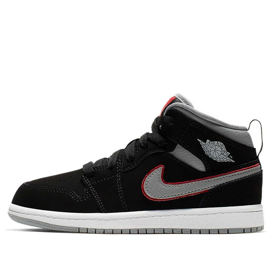 (PS) Air Jordan 1 Mid 'Black Particle Grey' 640734-060