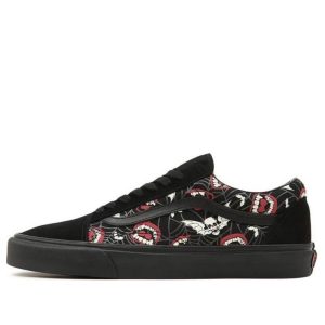 Vans Unisex Glow Frights Old Skool Sneakers Black/Red VN0A5KRF8MG