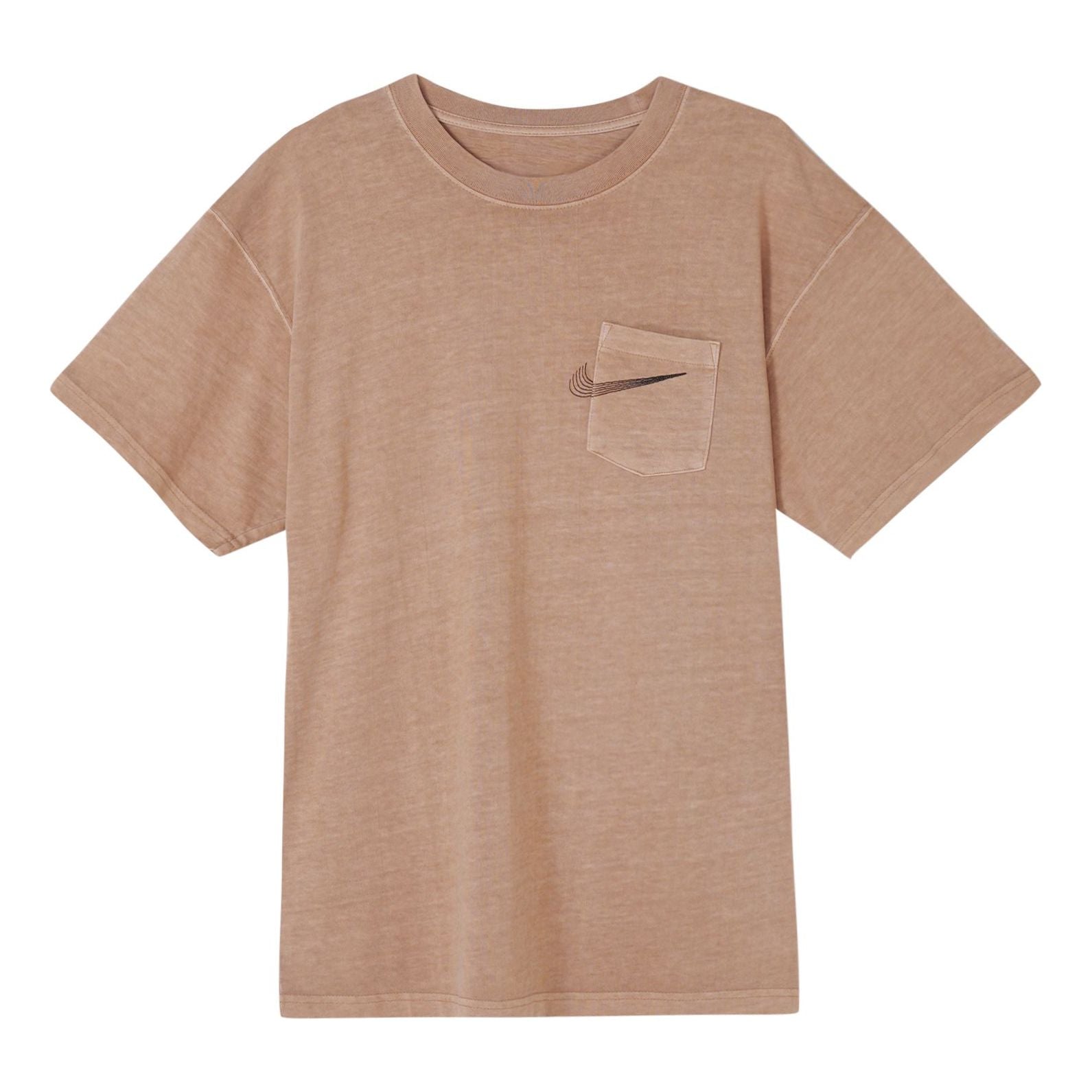 Nike Logo Pocket Skateboard Short Sleeve Khaki CW1467-283
