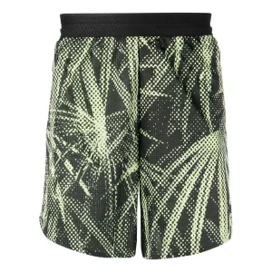 Men's adidas Full Print Pattern Straight Shorts Black HC4259
