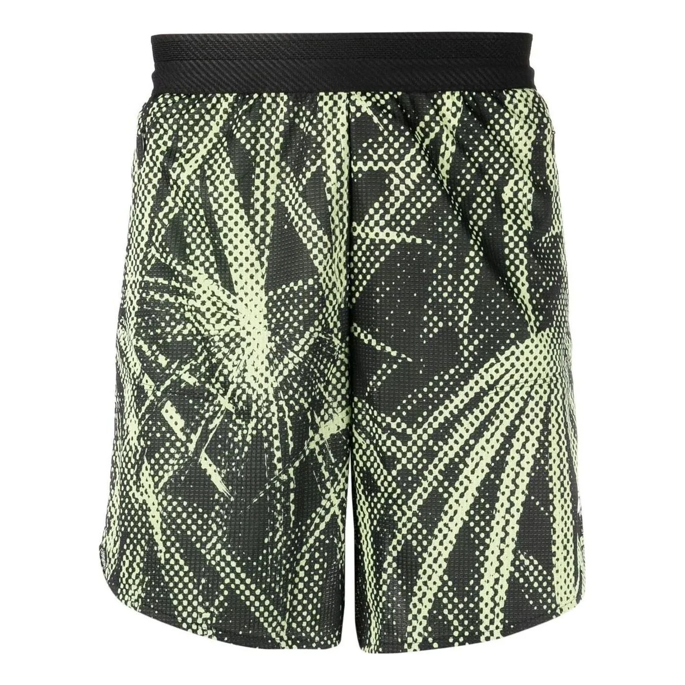 Men's adidas Full Print Pattern Straight Shorts Black HC4259