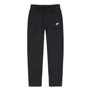 Nike Logo Embroidered Sports Training Knit Long Pants Black BV2766-010