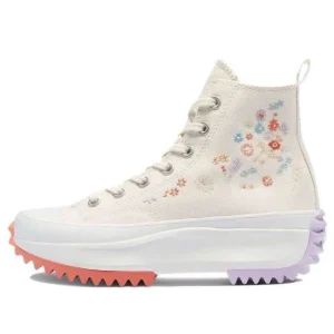 Converse Run Star Hike Platform High 'Embroidered Floral - Egret' A01583C