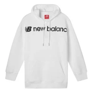 (WMNS) New Balance Classic Core Hoodie Asia Sizing 'White Black' AWT93595-WT